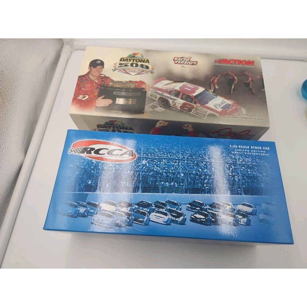 2004 Dale Earnhardt Jr ARC Budweiser BOD 2/15 Daytona 500 Win Racecar 1/24 - Picture 3 of 4